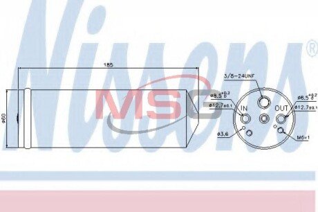 Осушувач кондиціонера nissens 95134