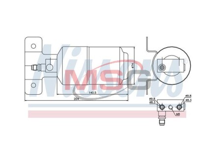 Осушувач кондиціонера nissens 95169