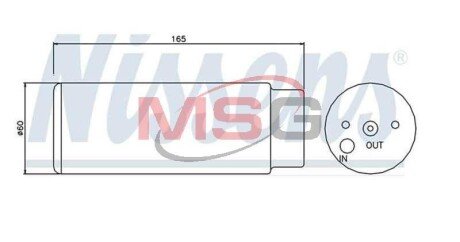 Осушувач кондиціонера MERCEDES ML-CLASS W 163 (98-) nissens 95380