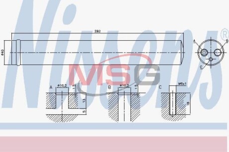 Осушитель кондиционера nissens 95525