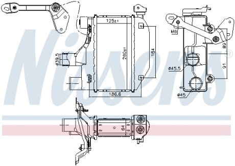 Радиатор наддува nissens 96164