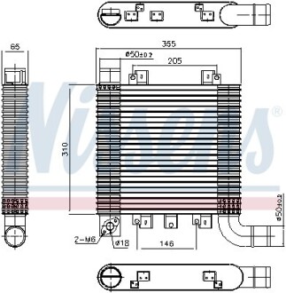 Інтеркулер HYUNDAI SANTA FE 2.2 CRDI (2005-) nissens 96366