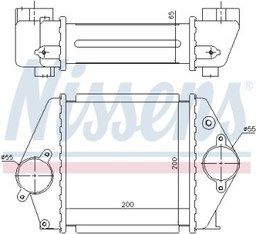 Інтеркулер MAZDA 6 (GG, GY) (02-) 2.0 DI nissens 96570