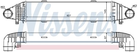 Радіатор наддуву nissens 96597