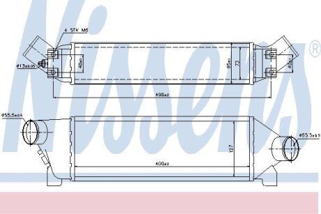 FORD Інтеркулер TRANSIT 2.0 D 04- nissens 96642