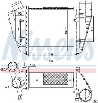 Радиатор наддува nissens 96678