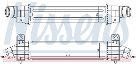 Радиатор интеркулера nissens 96702