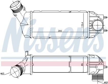 Радиатор наддува nissens 96720