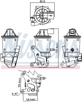 Клапан рециркуляции ВГ (EGR) First Fit nissens 98152