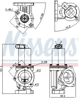 Клапан рециркуляціі ВГ (EGR) First Fit nissens 98167