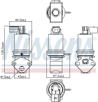 Клапан рециркуляціі ВГ (EGR) First Fit nissens 98202