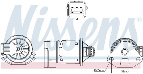 Клапан рециркуляціі ВГ (EGR) First Fit nissens 98246 (фото 1)