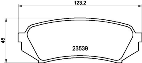 Колодки тормозные дисковые задние Toyota Land Cruiser 100 4.2, 4.7 (98-) nisshinbo np1029