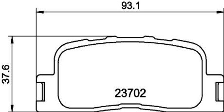 Колодки тормозные дисковые задние Camry 2.0, 2.4 (01-06) nisshinbo np1030