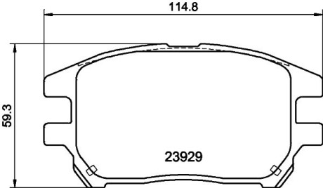 Колодки тормозные дисковые передние Lexus RX 300 (00-03) nisshinbo np1076 (фото 1)