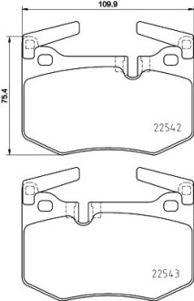 Колодки тормозные дисковые задние Lexus GS (11-), RC (14-) nisshinbo np1147