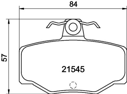 Колодки гальмівні дискові задні Nissan Almera 1.5, 2.2 (03-) nisshinbo np2050 (фото 1)