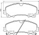 Колодки тормозные дисковые передние Nissan X-Trail III (T32) (13-)/Renault Koleos II (19-) nisshinbo np2060 (фото 1)