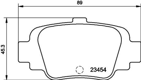 Колодки тормозные дисковые задние Nissan Micra 1.0, 1.3 (92-00) nisshinbo np2066 (фото 1)