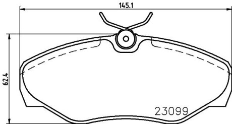 Колодки гальмівні дискові Nissan Primastar (02-), Renault Trafic II (01-) nisshinbo np2098