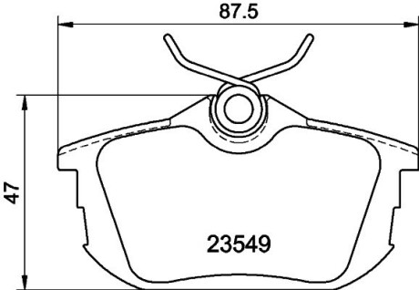 Колодки гальмівні дискові задні Mitsubishi Carisma, Colt VI 1.6, 1.8 (00-09) nisshinbo np3025