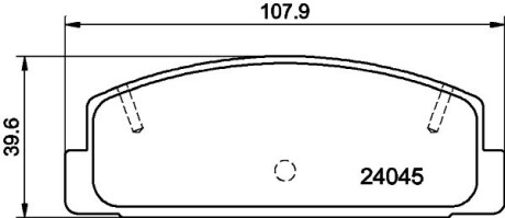 Колодки тормозные дисковые задние Mazda 626 1.8, 2.0 (97-02) nisshinbo np5011