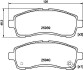 Колодки тормозные дисковые передние Suzuki Swift/Mazda 2/ Daihatsu Materia 1.2, 1.3, 1.5, 1.6 (06-) nisshinbo np5029 (фото 1)