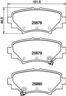 Колодки тормозные дисковые Mazda 3 (BM, BN) (13-) nisshinbo np5035