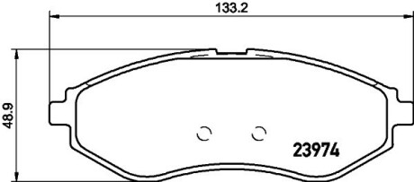 Колодки гальмівні дискові передние Chevroler Aveo T200, 250 1.4, 1.6 (05-) nisshinbo np6027