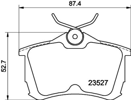 Колодки тормозные дисковые задние Honda Accord VII 2.0, 2.4 (03-08) nisshinbo np8029