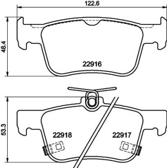 Колодки тормозные дисковые залние Honda Accord X (17-) nisshinbo np8061