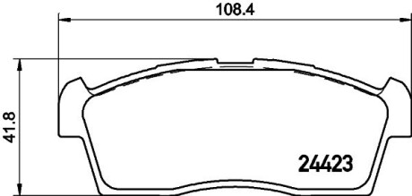 Колодки гальмівні дискові передние Suzuki MR Wagon (01-06) nisshinbo np9012