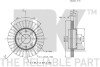 Диск гальмівний невентильований nk 315008 (фото 3)