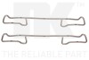 Комплект приладдя, Накладка дискового гальма nk 7925187 (фото 1)