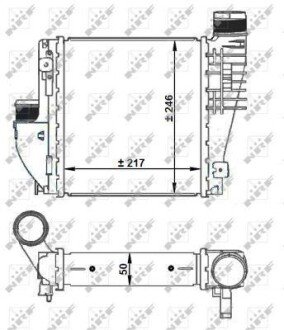 Радіатор інтеркулера Peugeot 3008/308SW 1.2-2.0D 13- nrf 30924