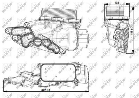 Масляний радіатор nrf 31351