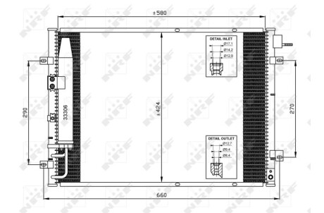 Конденсер кондиционера nrf 35515