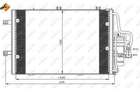 Конденсер кондиционера nrf 35530