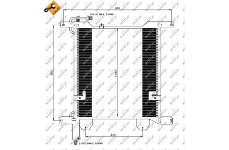 Радиатор кондиционера nrf 35837