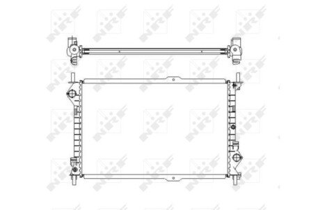 Радіатор охолодження Ford Tourneo/Transit 1.8/1.8D 02-13 nrf 54755
