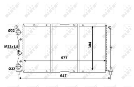 Радиатор охлаждения nrf 58955