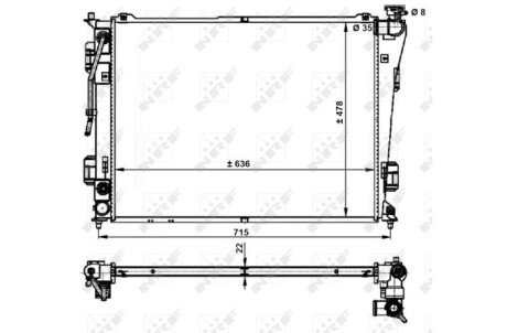 Радиатор nrf 59200
