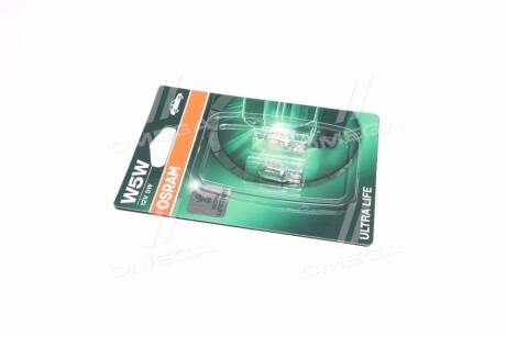 Автолампа Ultra Life W5W W2,1x9,5d 5 W прозрачная osram 2825ULT02B