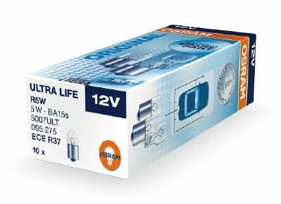 Автолампа Ultra Life R5W BA15s 5 W прозрачная osram 5007ULT