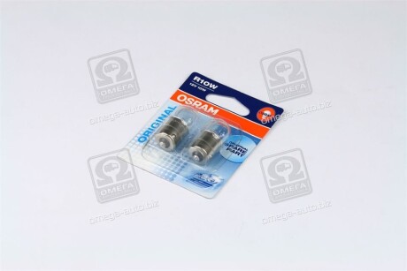 Лампа допоміжн. освітлення R10W 12V 10W ВА15s (2 шт) blister osram 5008-02B