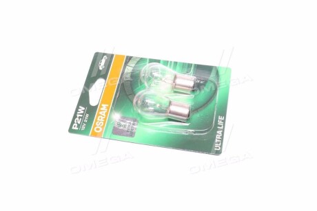 Автолампа Ultra Life P21W BA15s 21 W прозрачная osram 7506ULT02B