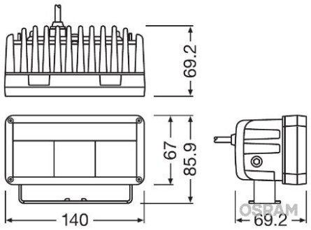 Фара дневного света osram leddl102-wd