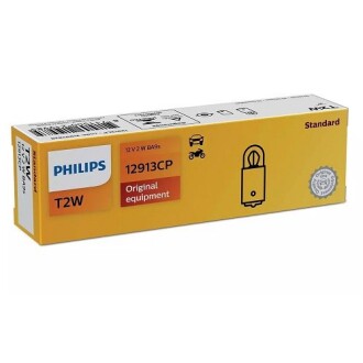 Автолампа Vision T2W BA9s 2W прозора philips 12913CP