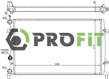 Радиатор охлаждения profit 1740-0024