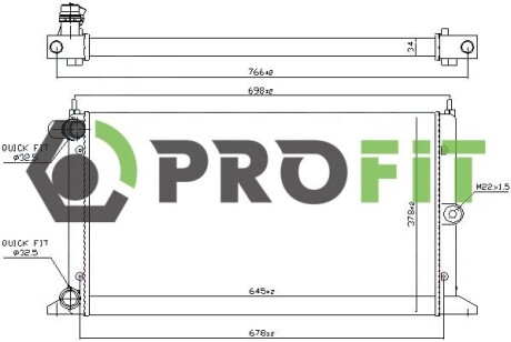 Радіатор охолоджування profit 1740-0027